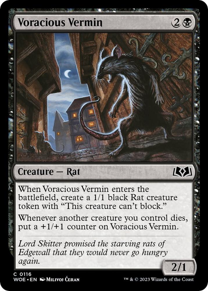 Voracious Vermin [Wilds of Eldraine] 116