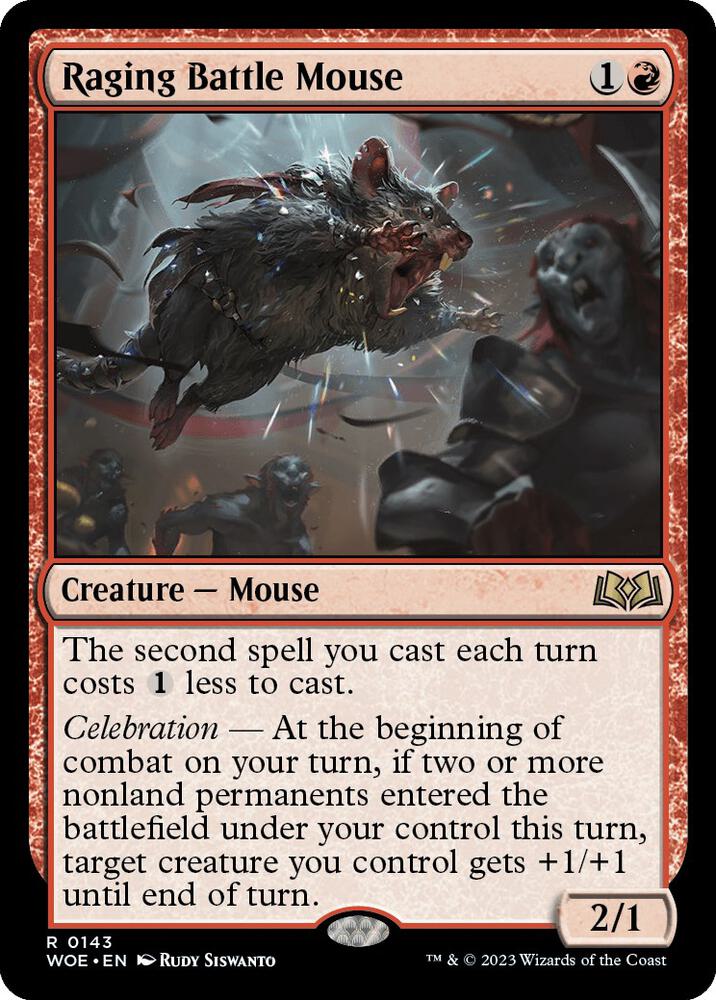 Raging Battle Mouse [Wilds of Eldraine] 143