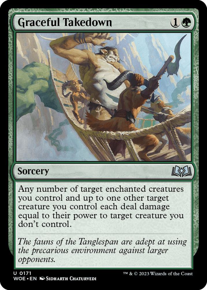 Graceful Takedown [Wilds of Eldraine] 171