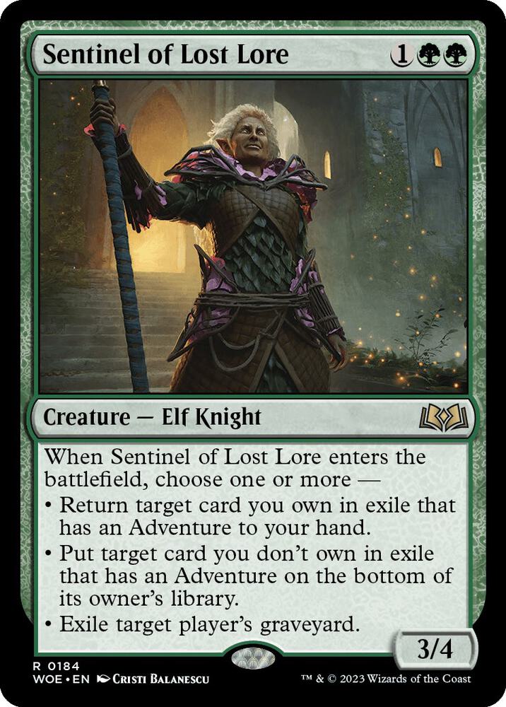 Sentinel of Lost Lore [Wilds of Eldraine] 184