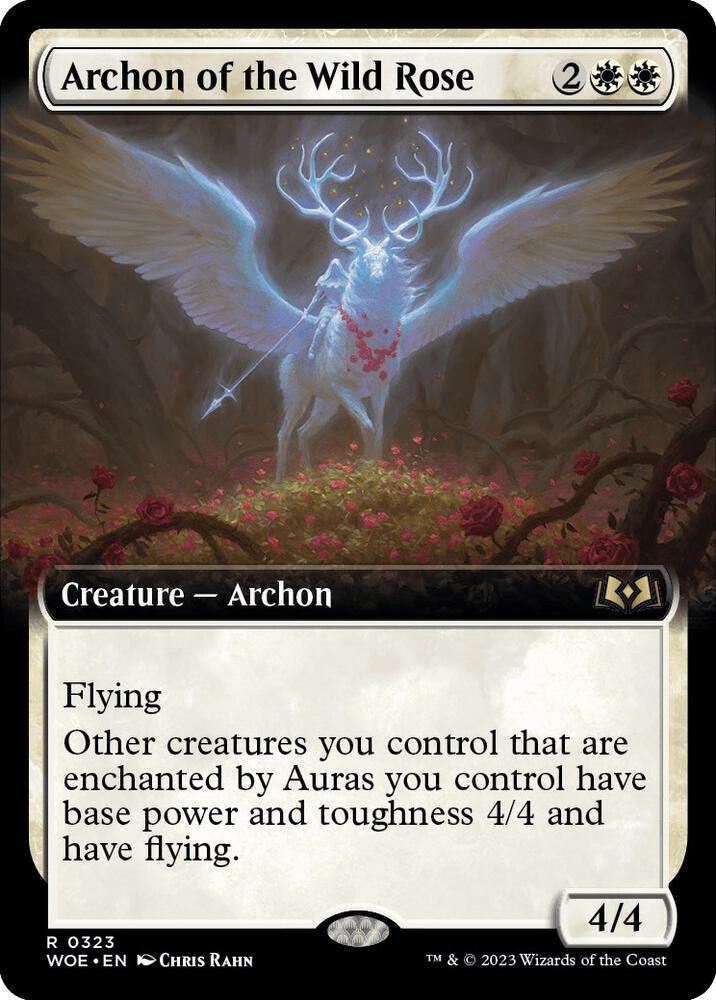 Archon of the Wild Rose (Extended Art) [Wilds of Eldraine] 323