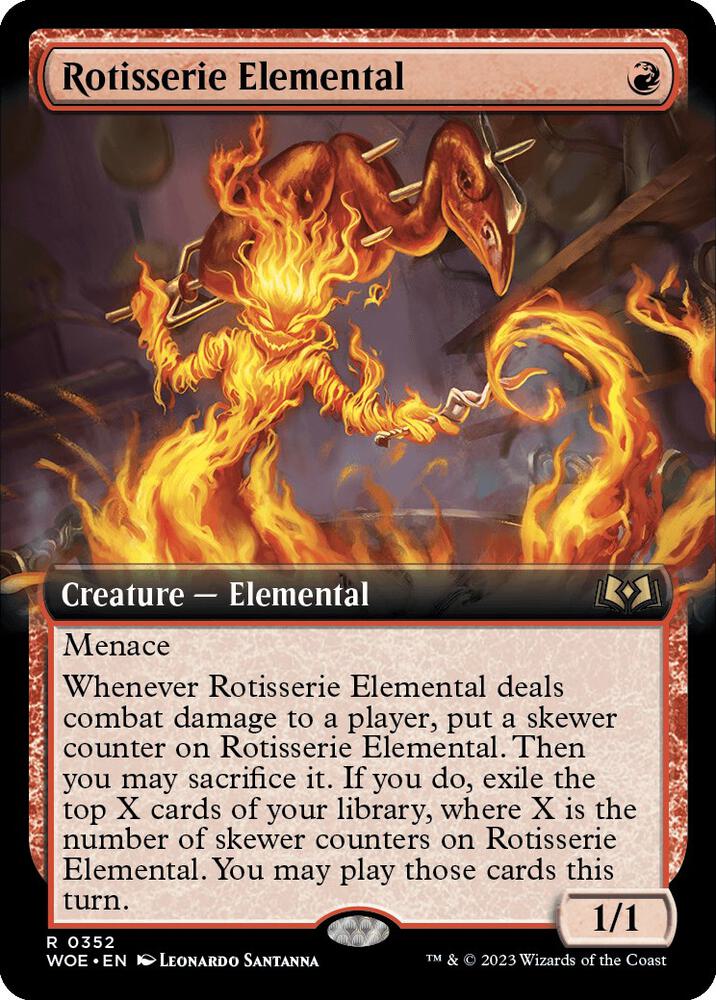 Rotisserie Elemental (Extended Art) [Wilds of Eldraine] 352