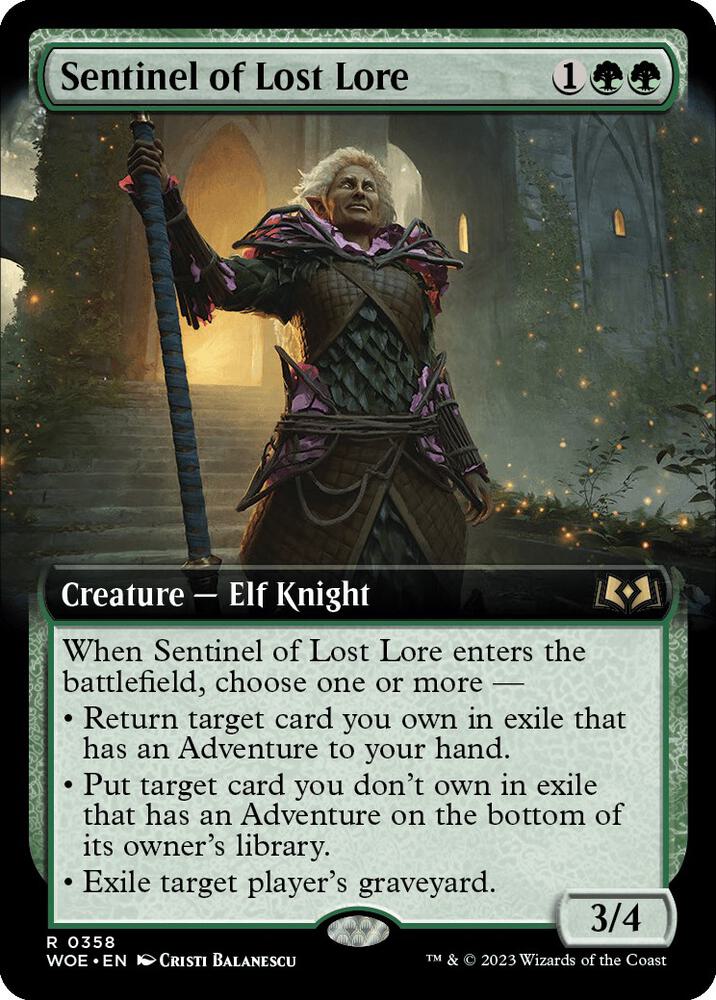 Sentinel of Lost Lore (Extended Art) [Wilds of Eldraine] 358