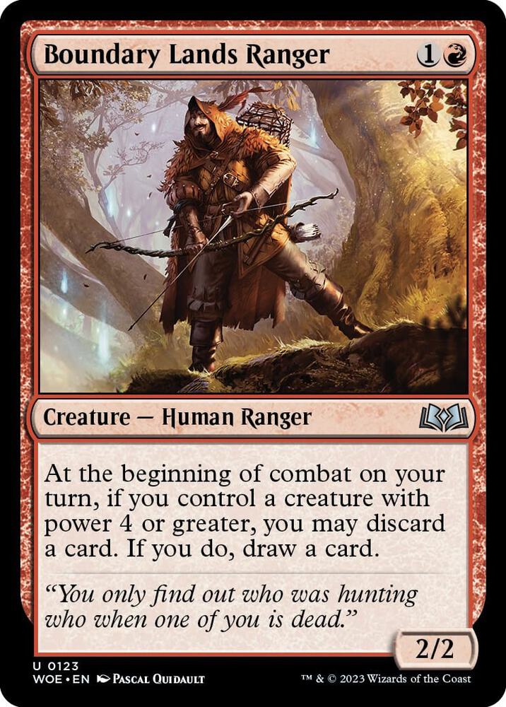 Boundary Lands Ranger [Wilds of Eldraine] 123