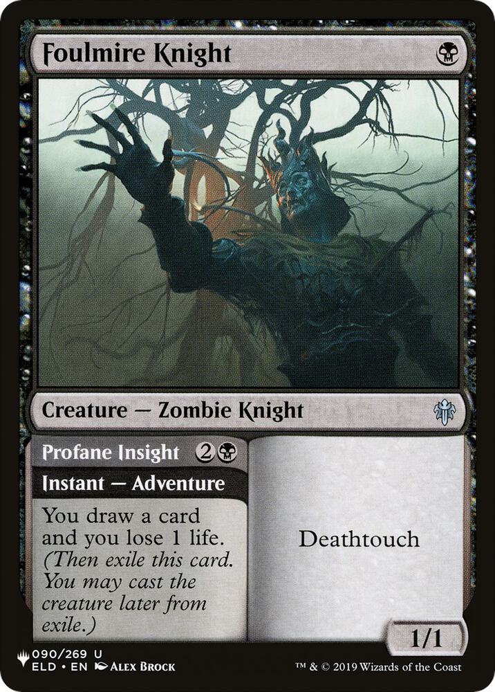 Foulmire Knight (ELD) [The List Reprints] 090/269