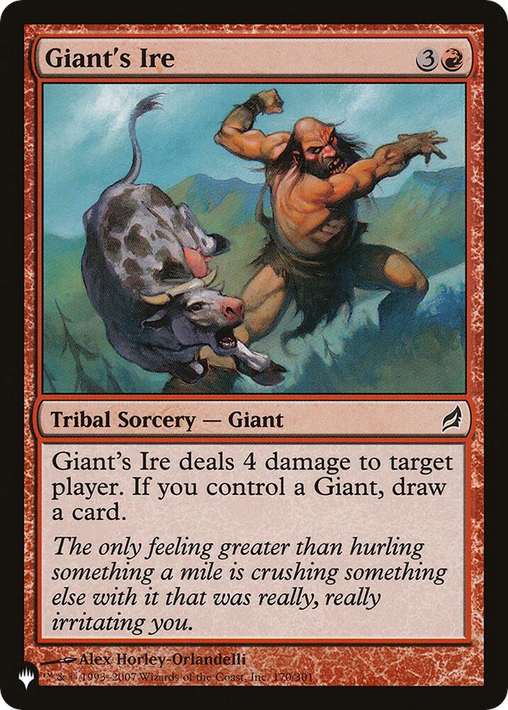 Giant's Ire [The List Reprints] 170/301