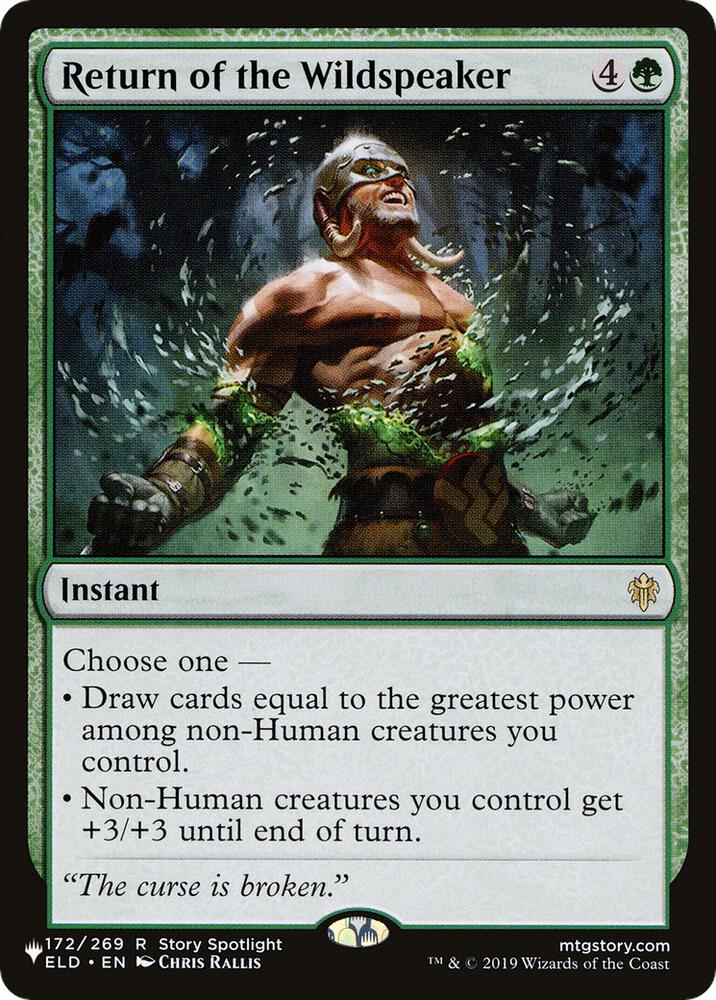 Return of the Wildspeaker [The List Reprints] 172/269