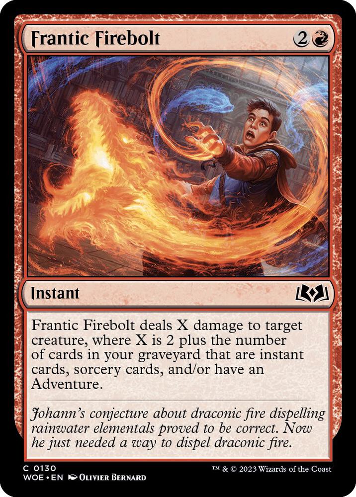 Frantic Firebolt [Wilds of Eldraine] 130