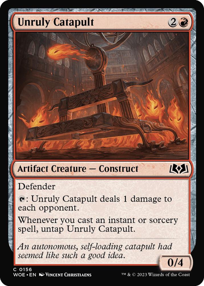 Unruly Catapult [Wilds of Eldraine] 156