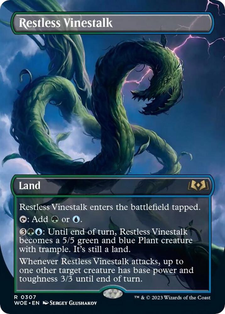 Restless Vinestalk (Borderless) [Wilds of Eldraine] 307