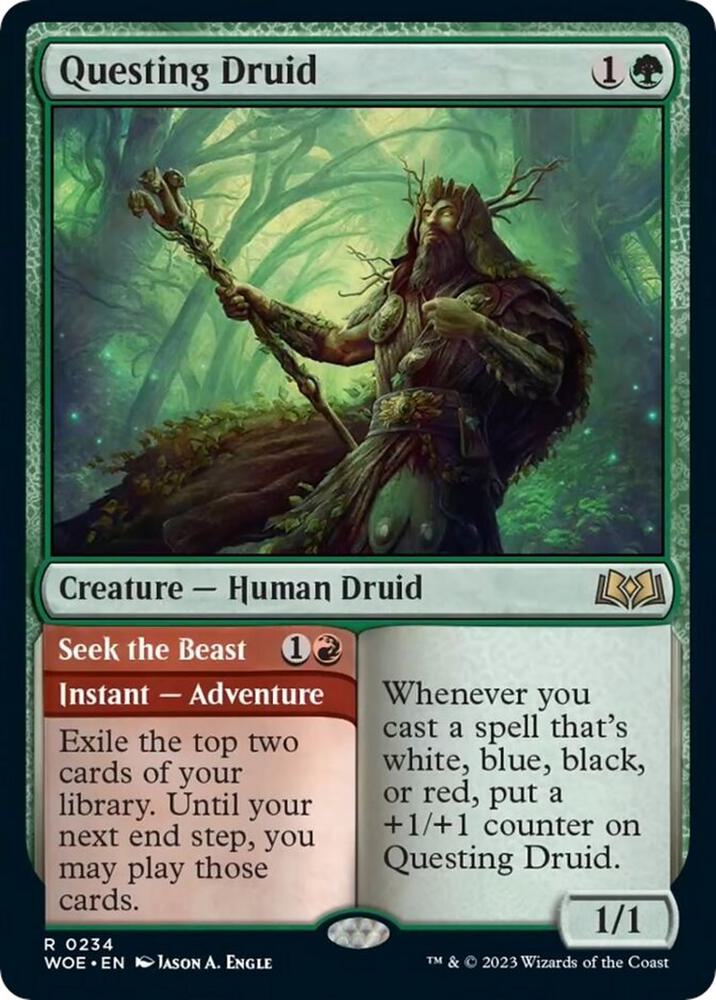 Questing Druid [Wilds of Eldraine] 234