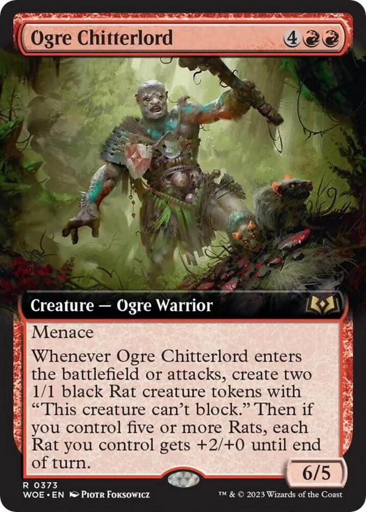 Ogre Chitterlord (Extended Art) [Wilds of Eldraine] 373