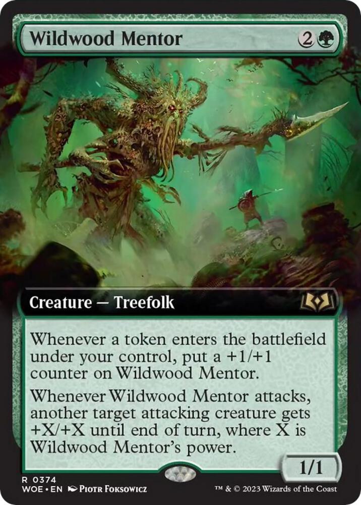 Wildwood Mentor (Extended Art) [Wilds of Eldraine] 374