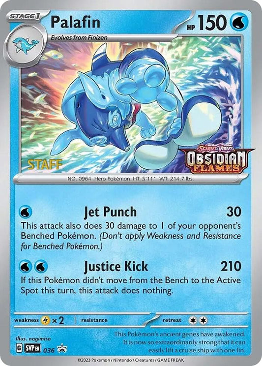 Palafin - 036 (Prerelease) [Staff] [SV: Scarlet & Violet Promo Cards] 036