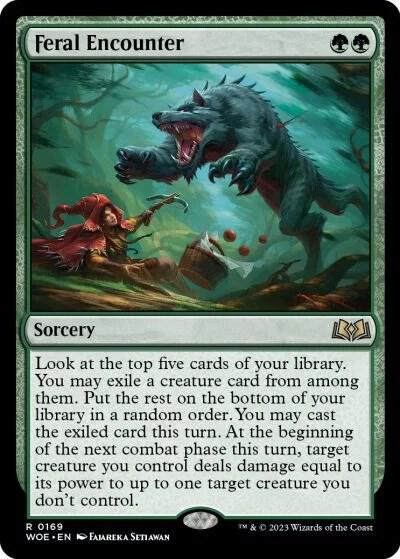 Feral Encounter [Wilds of Eldraine] 169