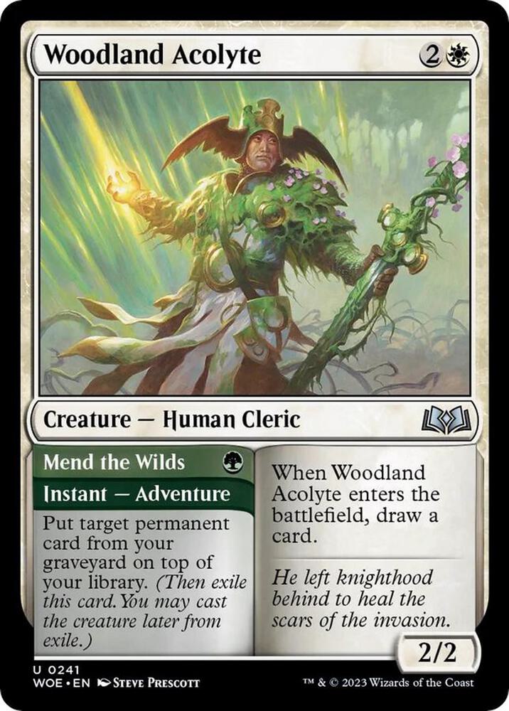 Woodland Acolyte [Wilds of Eldraine] 241