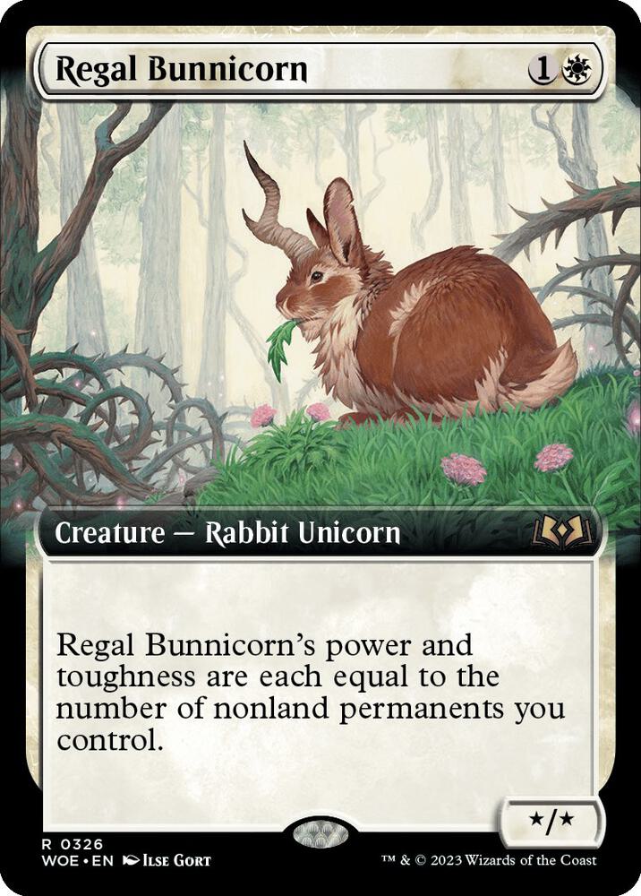 Regal Bunnicorn (Extended Art) [Wilds of Eldraine] 326