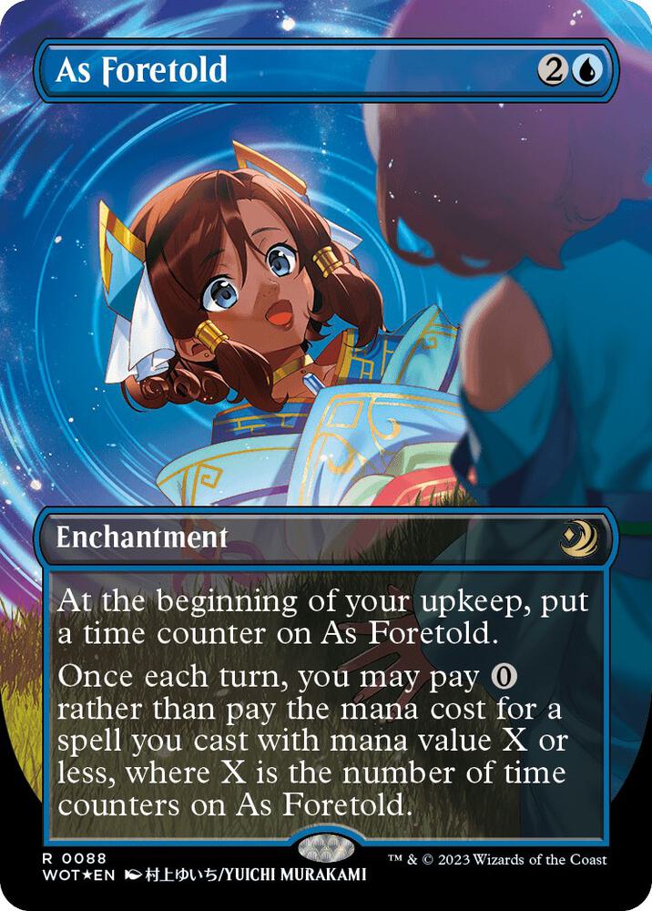 As Foretold (Anime Borderless) (Confetti Foil) [Wilds of Eldraine: Enchanting Tales] 88