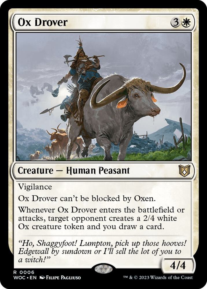 Ox Drover [Commander: Wilds of Eldraine] 6