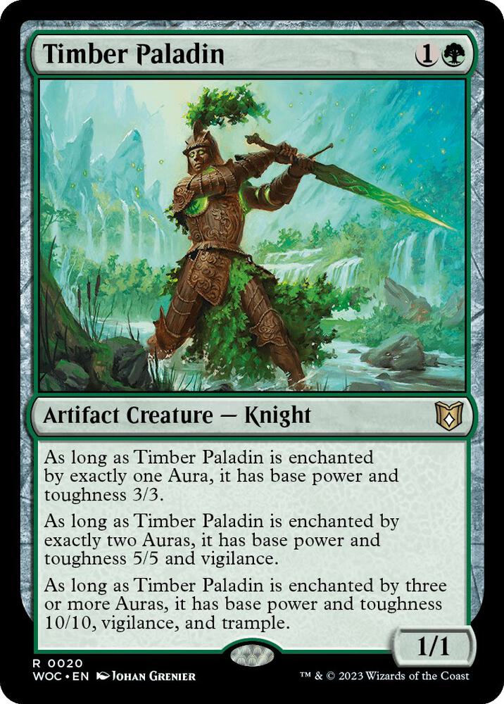 Timber Paladin [Commander: Wilds of Eldraine] 20