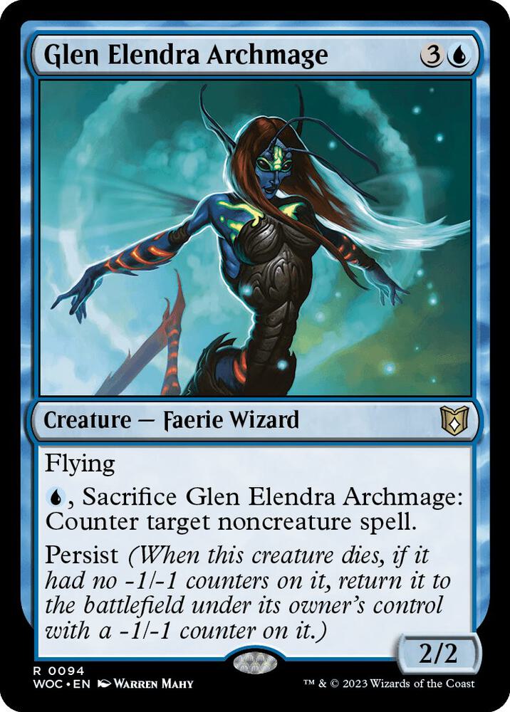 Glen Elendra Archmage [Commander: Wilds of Eldraine] 94