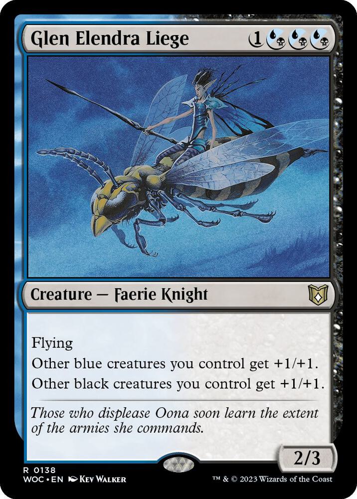 Glen Elendra Liege [Commander: Wilds of Eldraine] 138