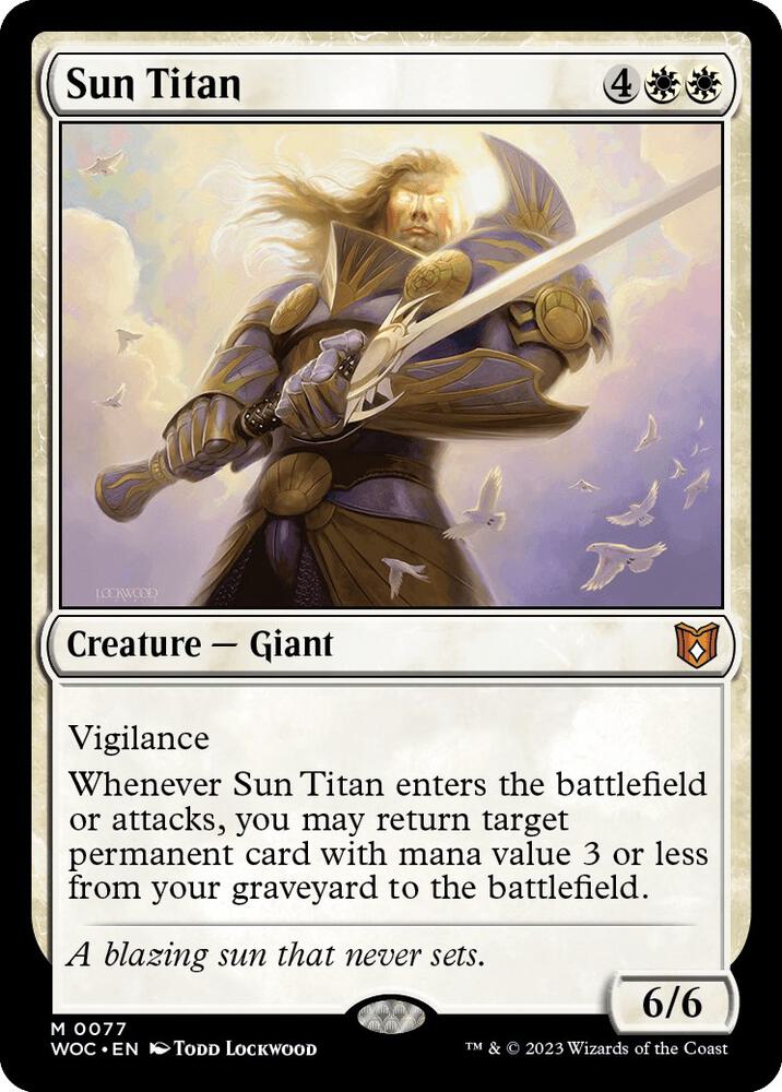 Sun Titan [Commander: Wilds of Eldraine] 77