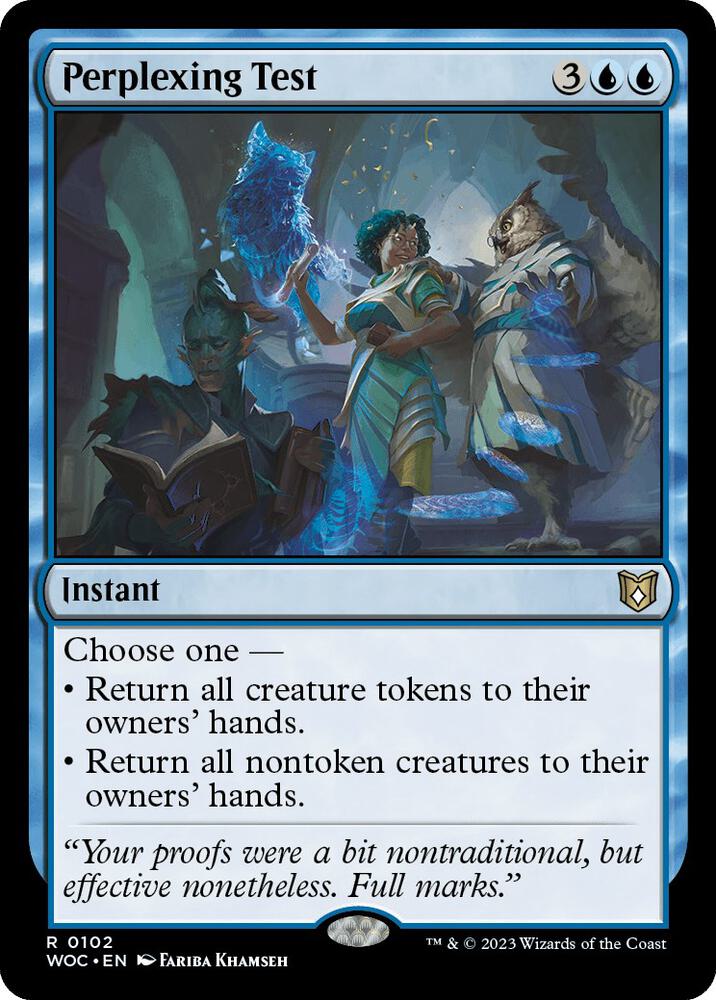 Perplexing Test [Commander: Wilds of Eldraine] 102