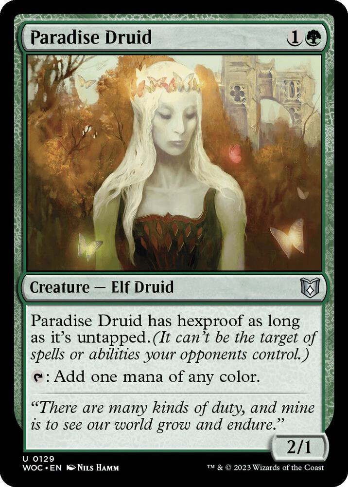 Paradise Druid [Commander: Wilds of Eldraine] 129