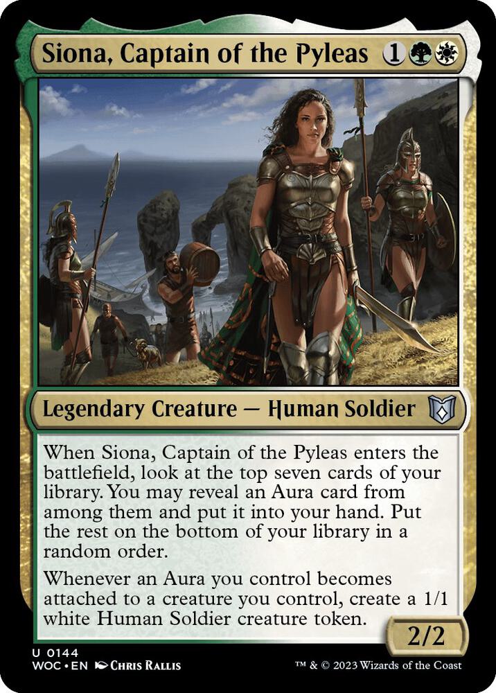 Siona, Captain of the Pyleas [Commander: Wilds of Eldraine] 144