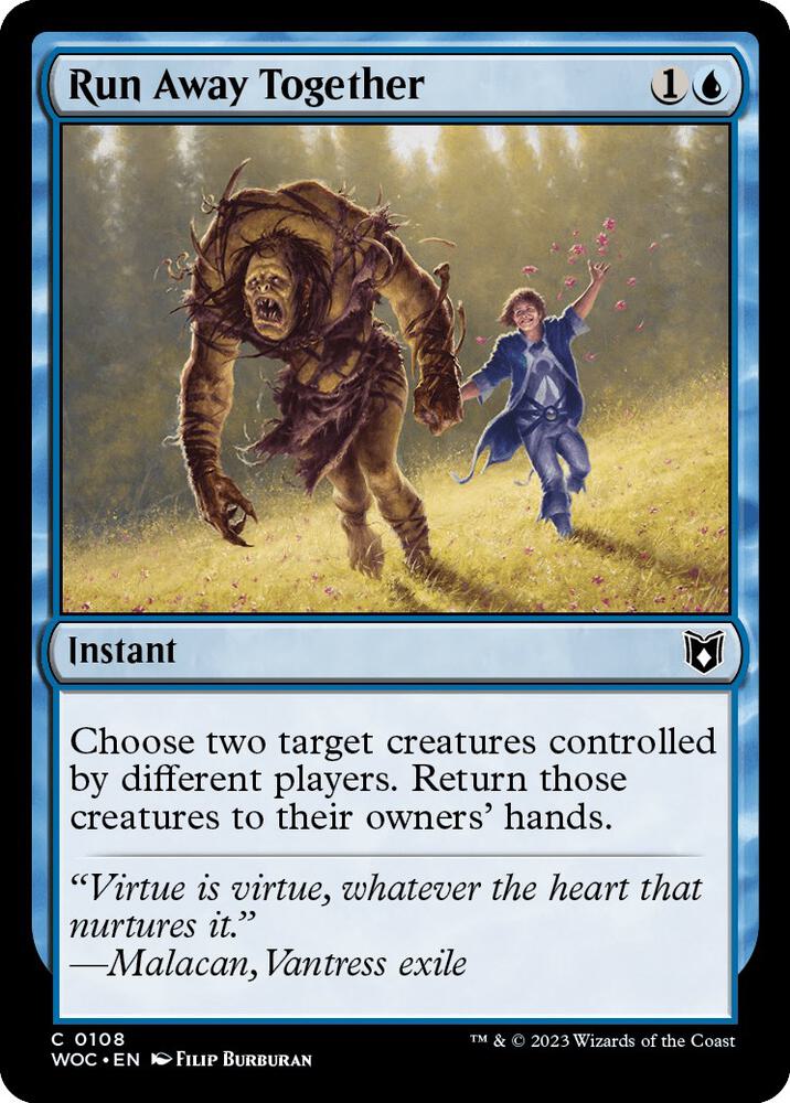 Run Away Together [Commander: Wilds of Eldraine] 108