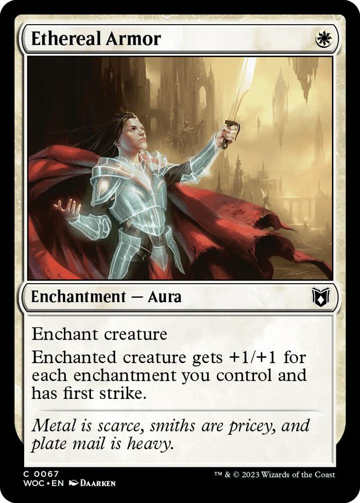 Ethereal Armor [Commander: Wilds of Eldraine] 67