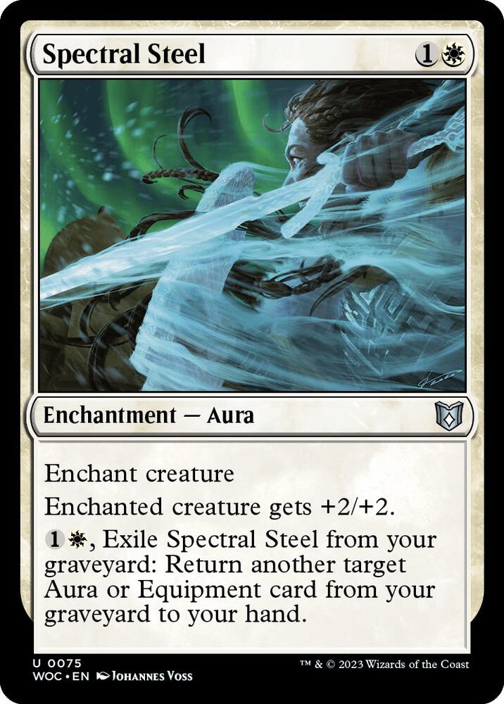 Spectral Steel [Commander: Wilds of Eldraine] 75