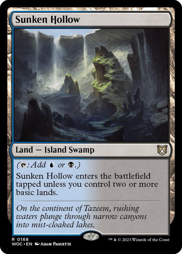 Sunken Hollow [Commander: Wilds of Eldraine] 168