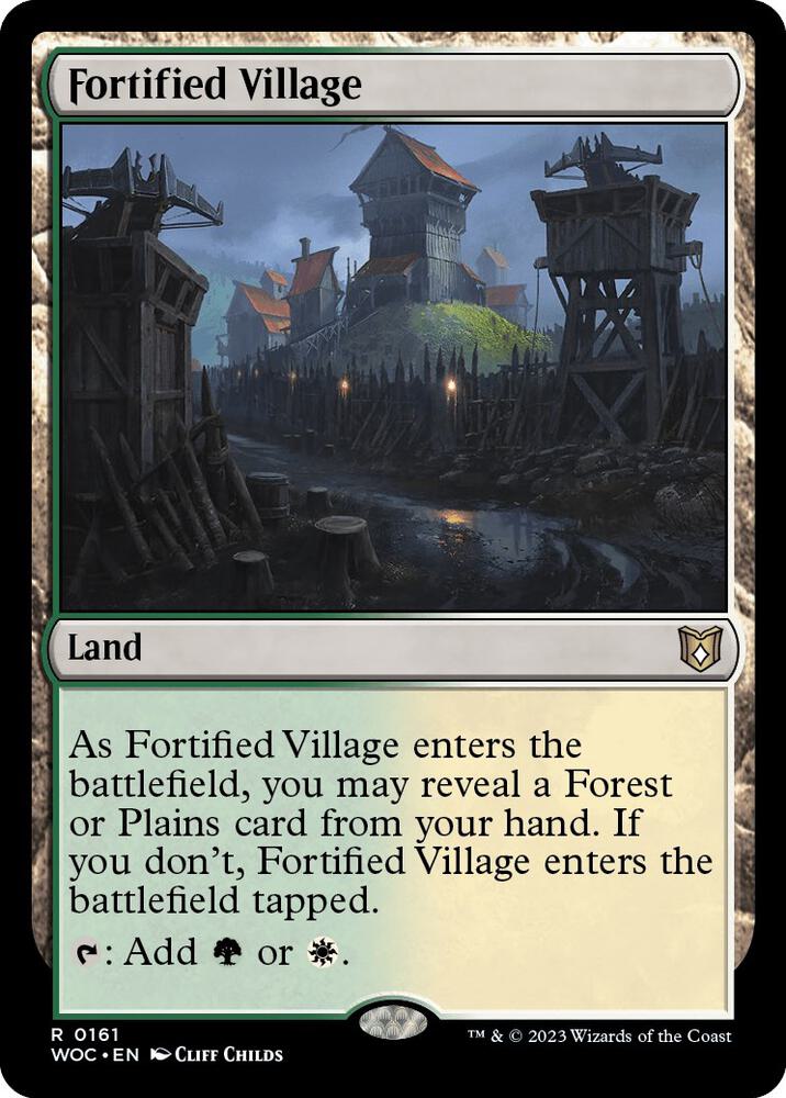 Fortified Village [Commander: Wilds of Eldraine] 161