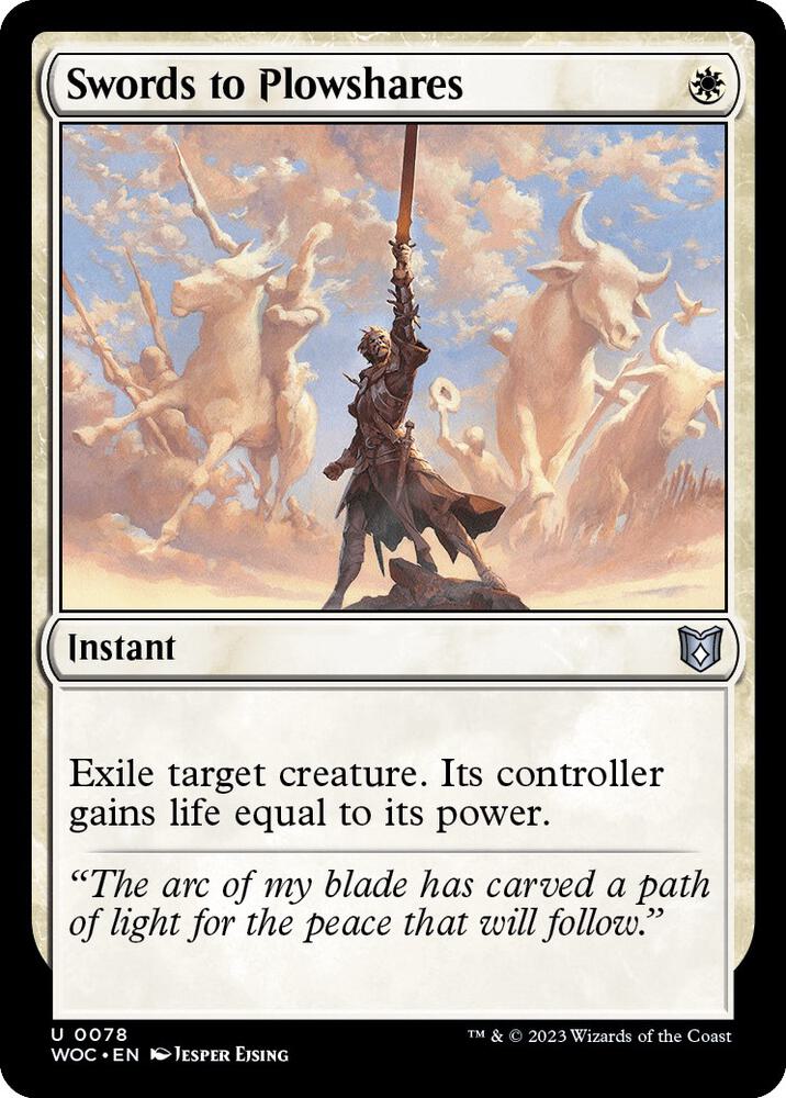 Swords to Plowshares [Commander: Wilds of Eldraine] 78