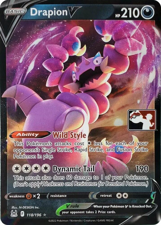 Drapion V - 118/196 [Prize Pack Series Cards] 118/196