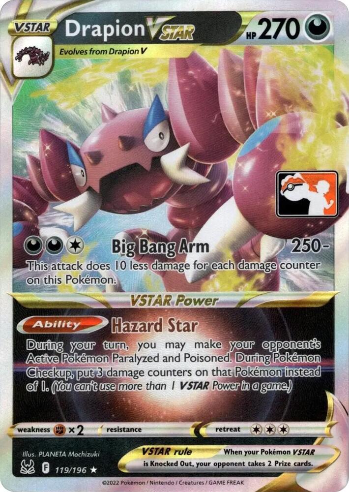 Drapion VSTAR - 119/196 [Prize Pack Series Cards] 119/196