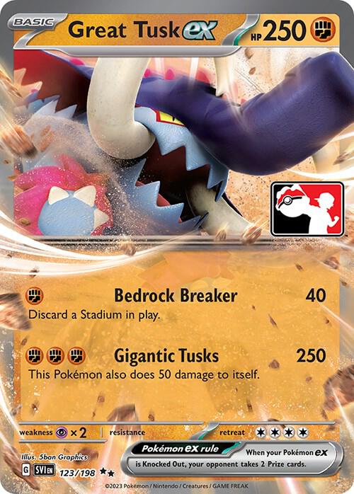 Great Tusk ex [Prize Pack Series Cards] 123/198