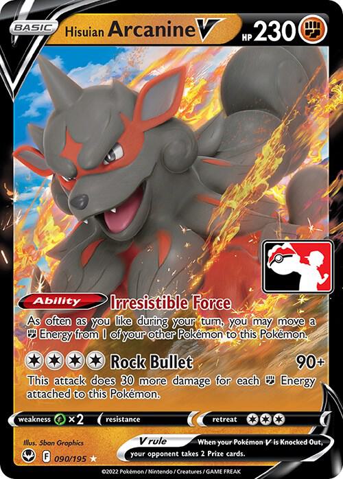Hisuian Arcanine V [Prize Pack Series Cards] 090/195