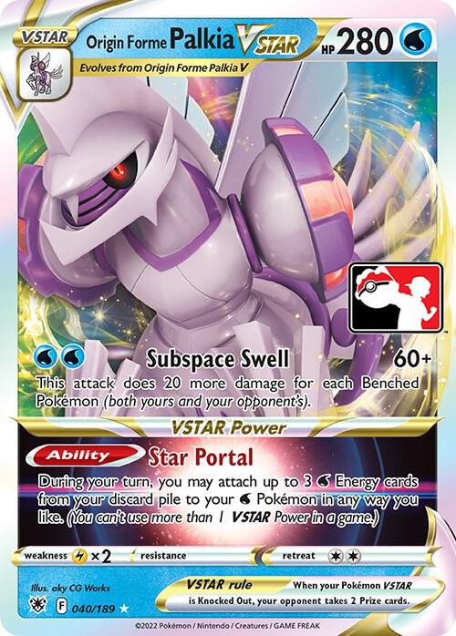 Origin Forme Palkia VSTAR [Prize Pack Series Cards] 040/189