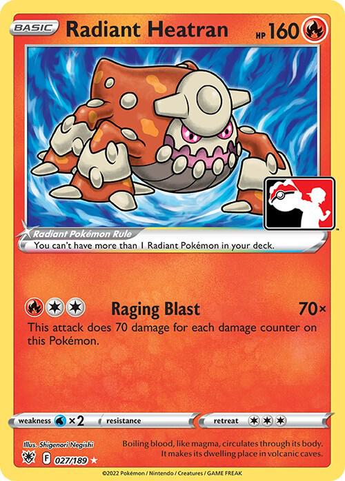 Radiant Heatran - 027/189 [Prize Pack Series Cards] 027/189