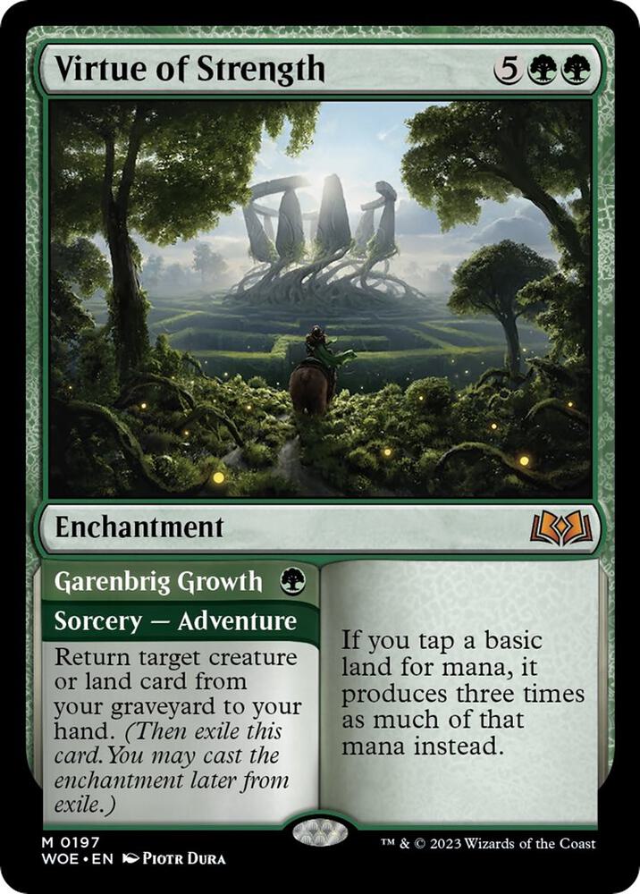 Virtue of Strength [Wilds of Eldraine] 197