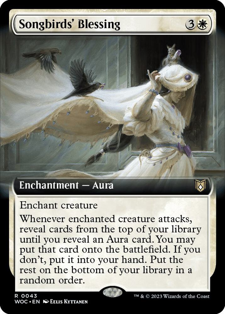 Songbirds' Blessing (Extended Art) [Commander: Wilds of Eldraine] 43