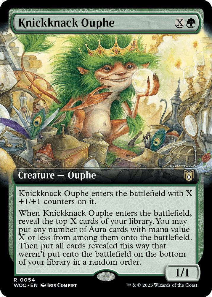 Knickknack Ouphe (Extended Art) [Commander: Wilds of Eldraine] 54