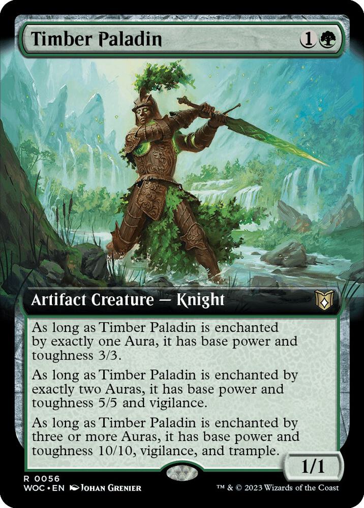 Timber Paladin (Extended Art) [Commander: Wilds of Eldraine] 56