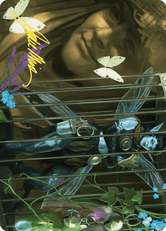 Cooped Up Art Card (Gold-Stamped Signature) [Art Series: Wilds of Eldraine] 1