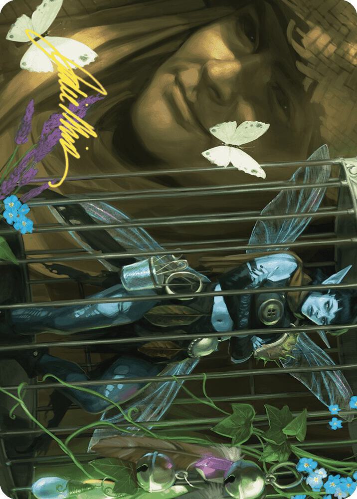 Cooped Up Art Card (Gold-Stamped Signature) [Art Series: Wilds of Eldraine] 1