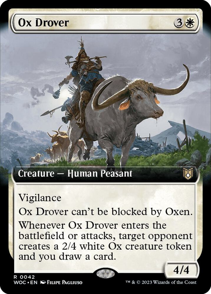 Ox Drover (Extended Art) [Commander: Wilds of Eldraine] 42