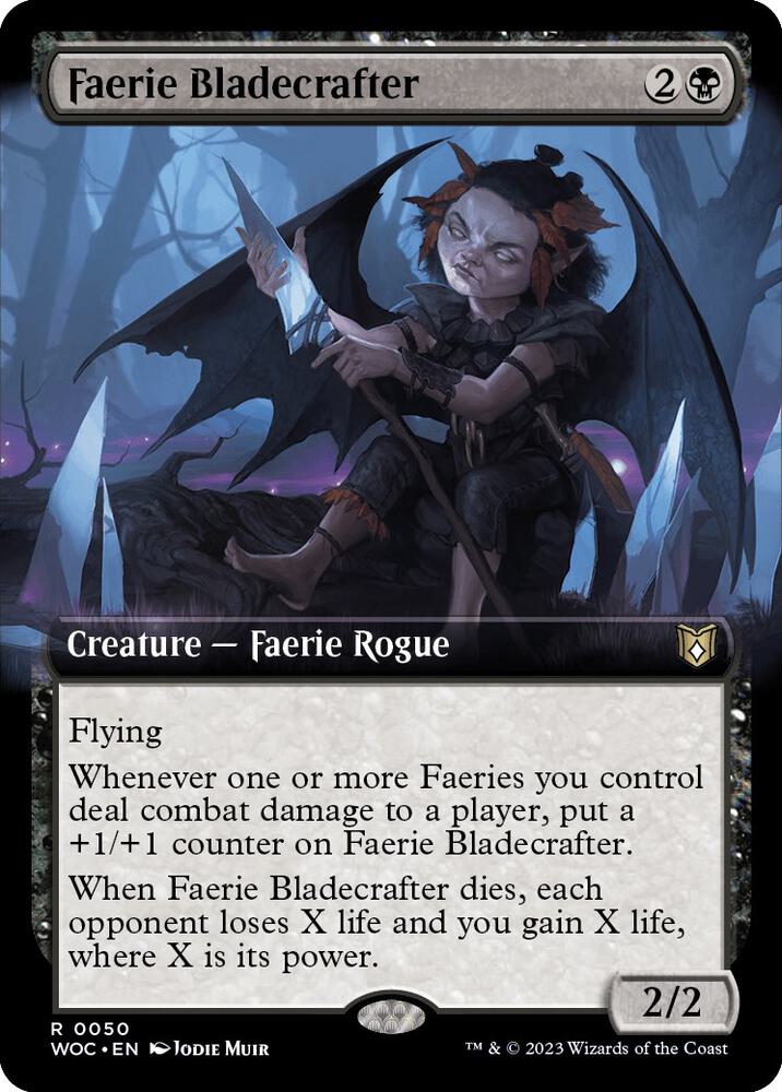 Faerie Bladecrafter (Extended Art) [Commander: Wilds of Eldraine] 50